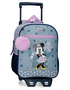 MOCHILA ADAP. 28CM. C/CARRO. MINNIE STYLE.